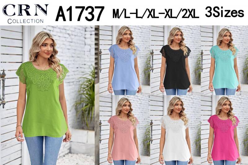 Bluzki damskie Roz M/L-L/XL-XL/2XL, Mix Kolor Paczka 12 szt